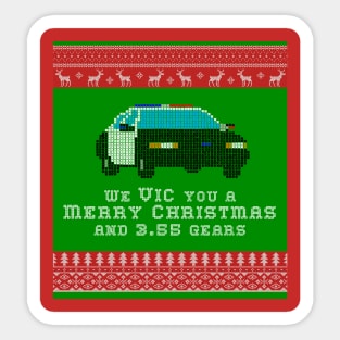 Crown Victoria Christmas (3.55 Gears Version) Sticker